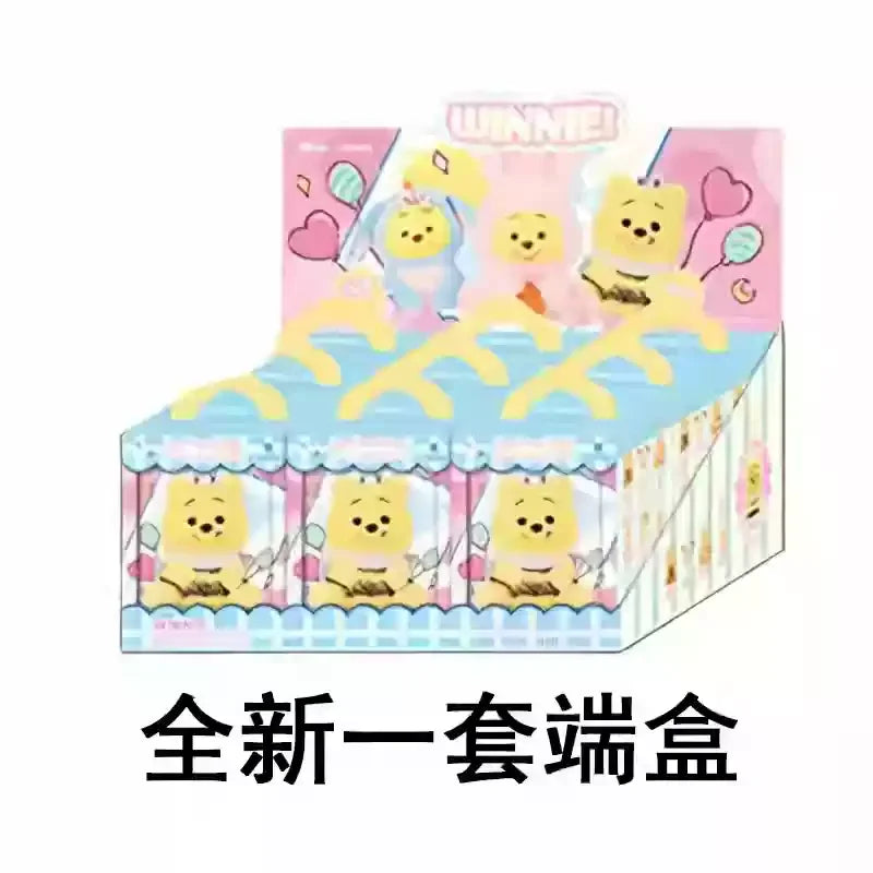 Miniso Disney Pooh Bear Pendant Blind Box Series Naughty Party Vinyl Children'S Toy Cute Model Birthday Gift Ornament Collect
