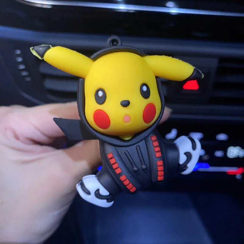 Anime Pokemon Cartoon Pikachu Psyduck Action Figures Car Air Outlet Perfume Clip Decor Auto Air Freshener Interior Accessories