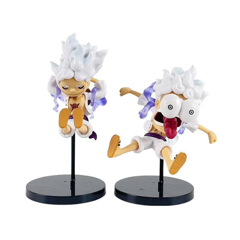 5pcs/set Anime One Piece Figure Q Version GEAR5 Sun God Nika Luffy Action Figures PVC Model Toys Statue Collection Kids Gifts