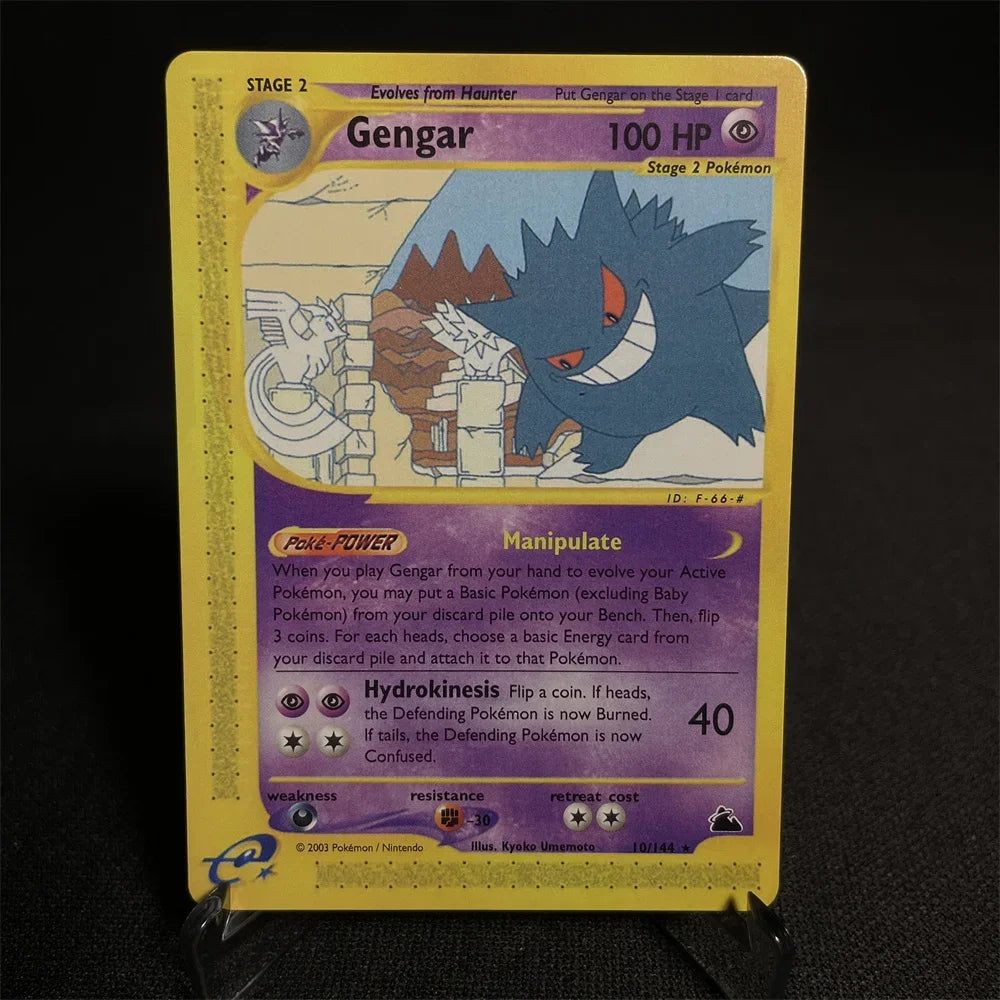 Pokemon Card Shining Card Gym Series Houndoom Jolteon Umbreon Gyarados Snorlax Steelix Piloswine Gift Kids Toys Proxy Card