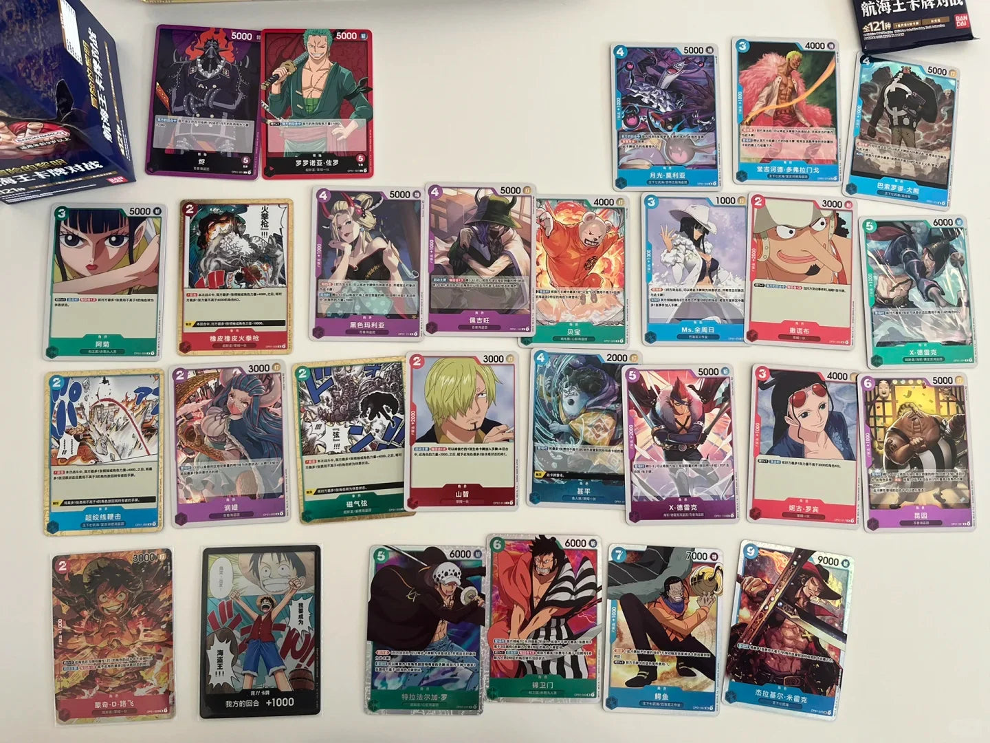 Anime TCG Original One Piece Game Chinese Card OPC-01 ONE PIECE：Top Battle Trading card game Children's Collection Toys
