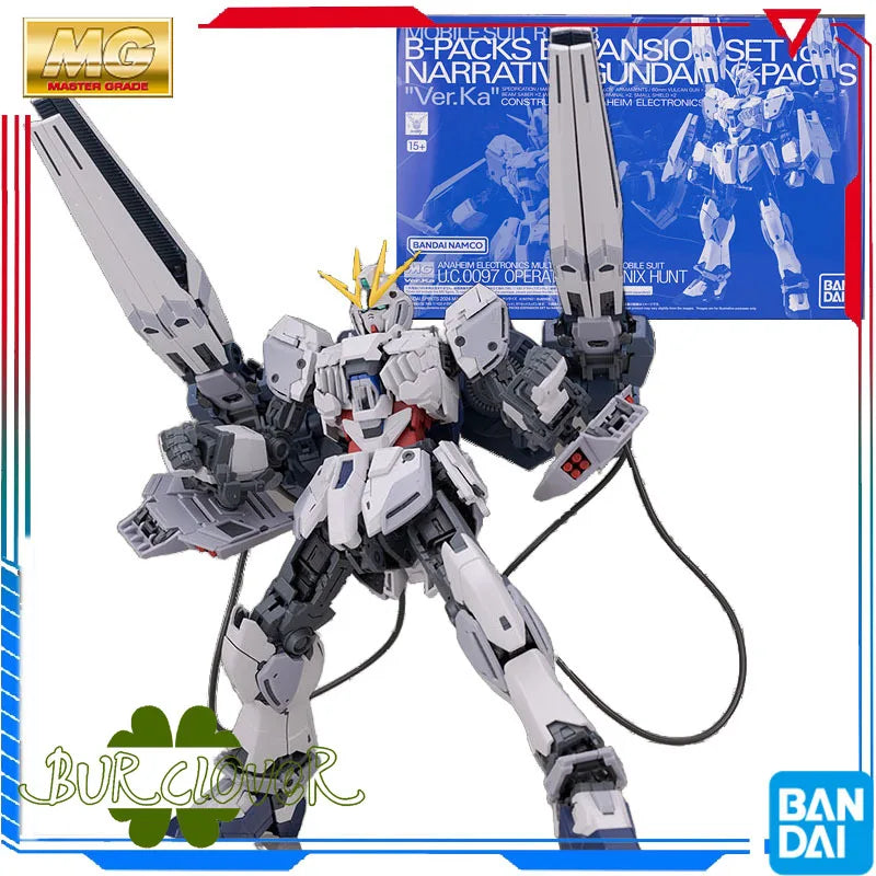 Bandai MG PB 1/100 Statement NT GUNDAM C Equips Ver.KA B Equips Anime Figures Model Movable Joints High Quality Collectible Toys