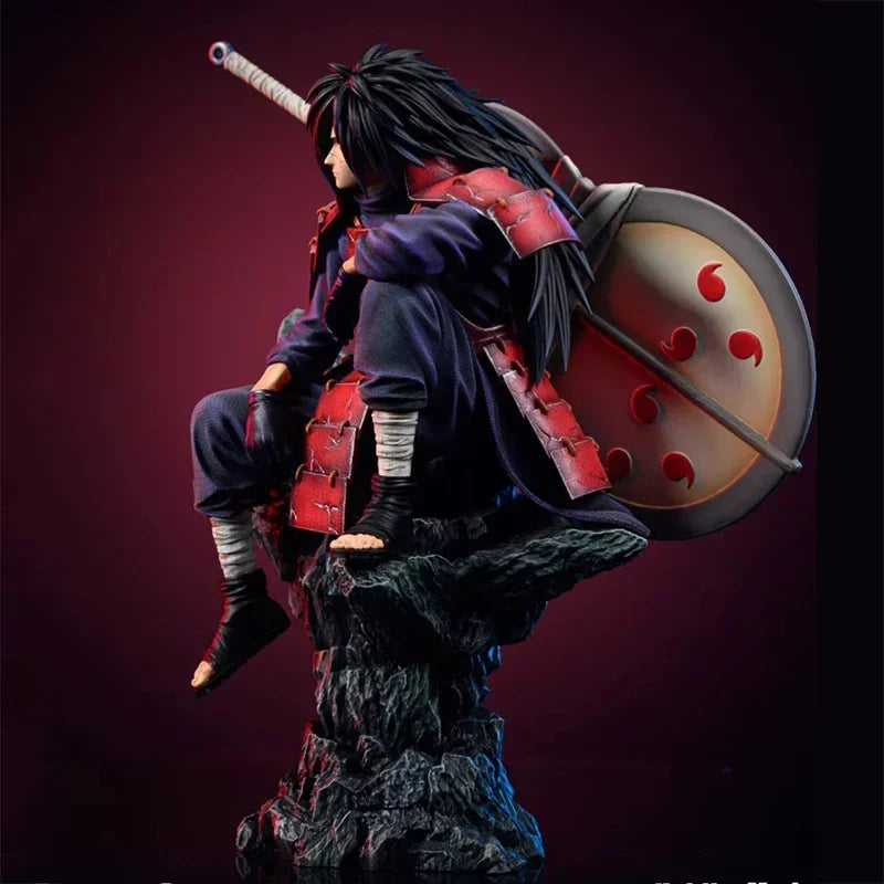 Naruto Anime Figures GK Uchiha Madara Action Figures 29cm PVC Collection NARUTO Model Peripheral Toys Desktop Decoration Gifts