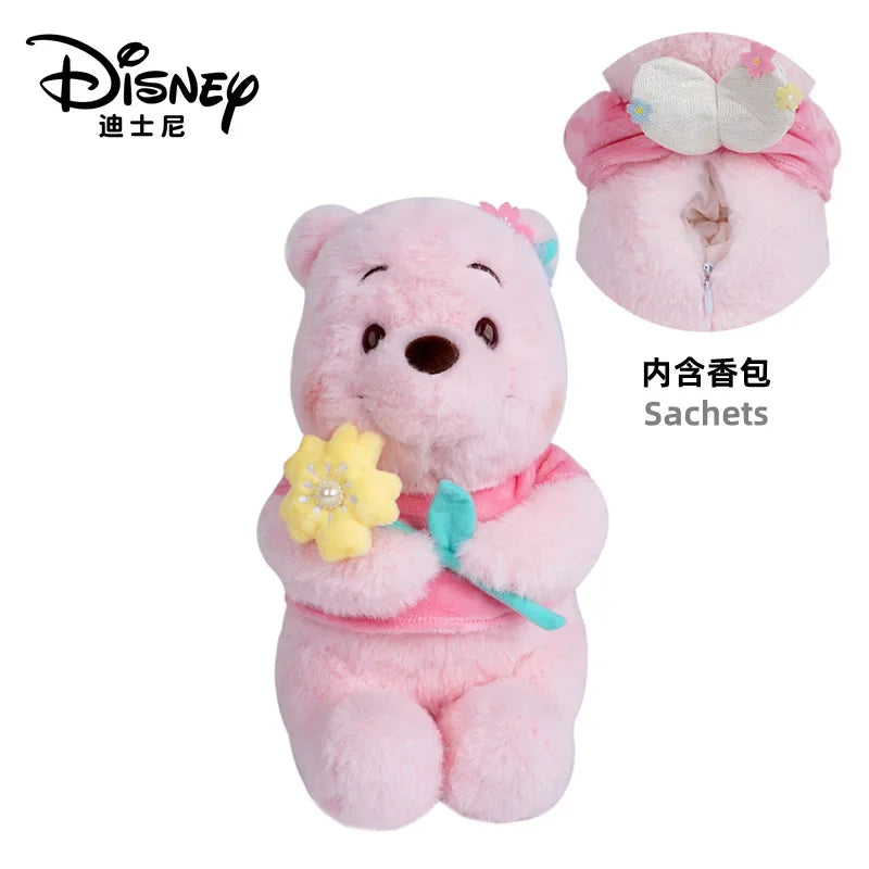 Disney Toy Story 4 Lotso Kawaii Strawberry Bear Stuffed Toys Pink Sakura Winnie Bear Key Pendant Plush Children Birthday Gift
