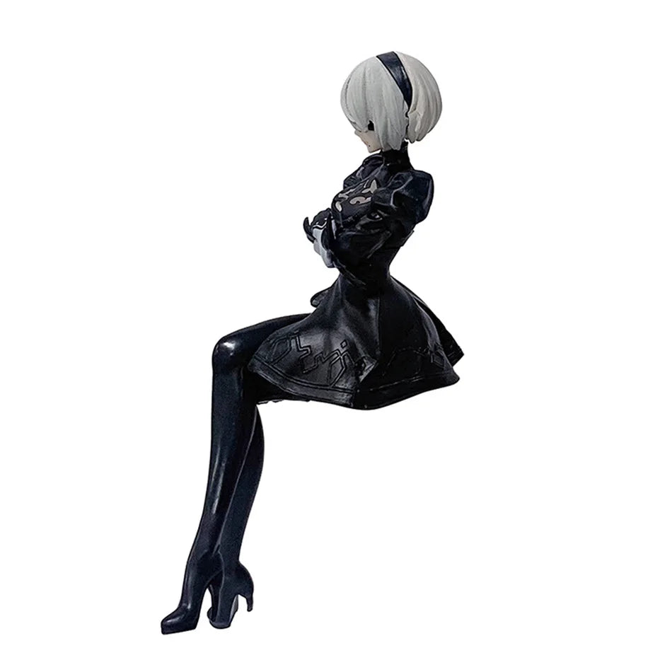 15Cm Anime  Nier:automata Ver1.1A 2B Yorha No. 2 Type B Premium Chokonose Figure PVC Model Collectible Toys