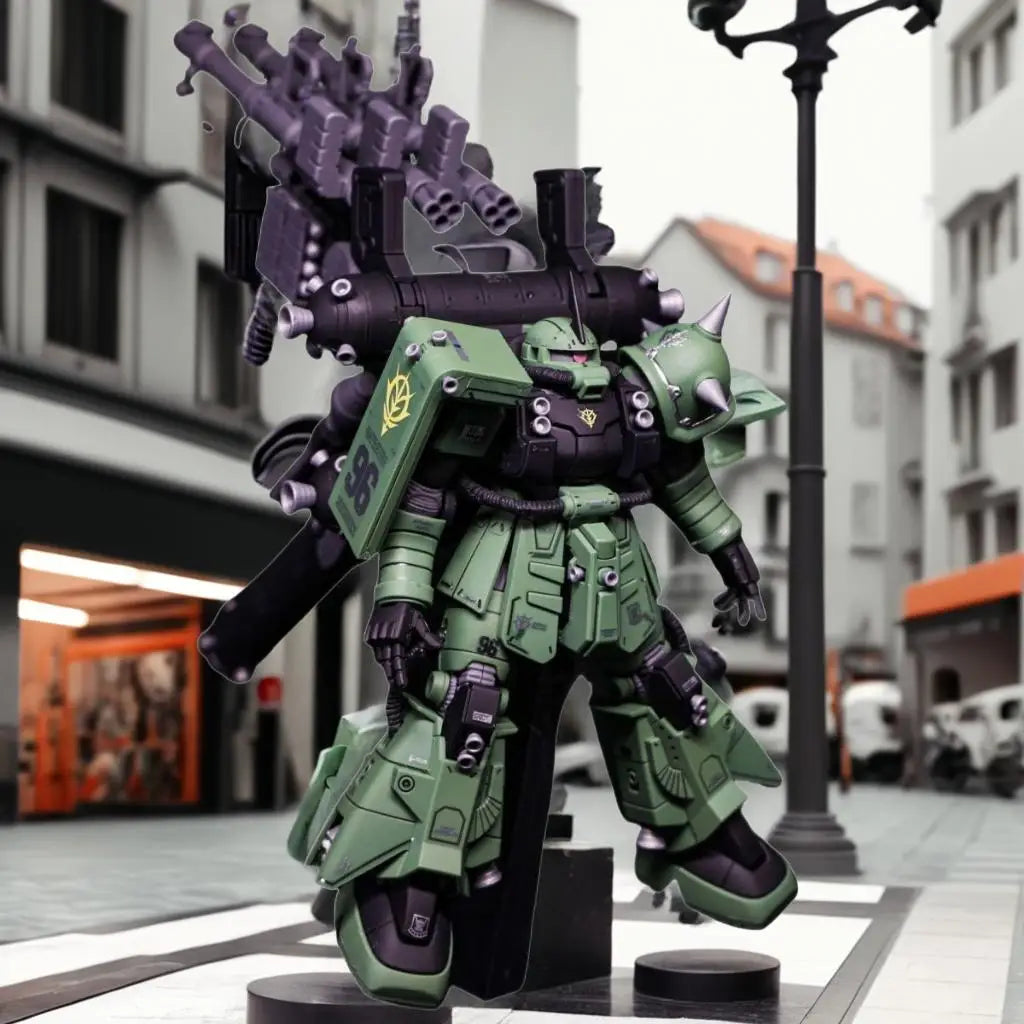 Weimei HG 1/144 Psycho Zaku MS-06R Assembly Model Kit Green Zaku Cannon Ver Thunder Aegis High Mobility Robot Plastic Toys Gift