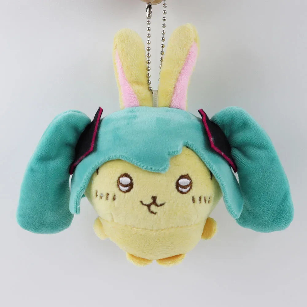 Cartoon Fit Hatsune Plush Doll Chiikawa Kawaii Toy USAgi Co-branded Doll Plush Toy Cute Bag Pendant Girls Holiday Gift