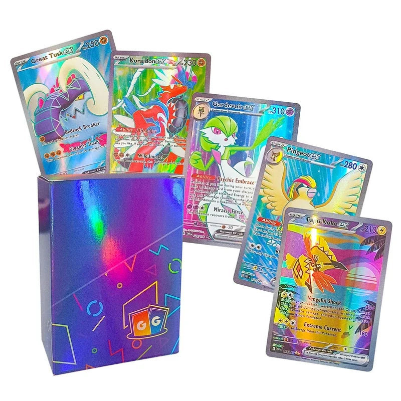Pokemon 100pcs EX Cards/box English Shining Energy Battle Toys Trading Card Game For Kids Boys Gift
