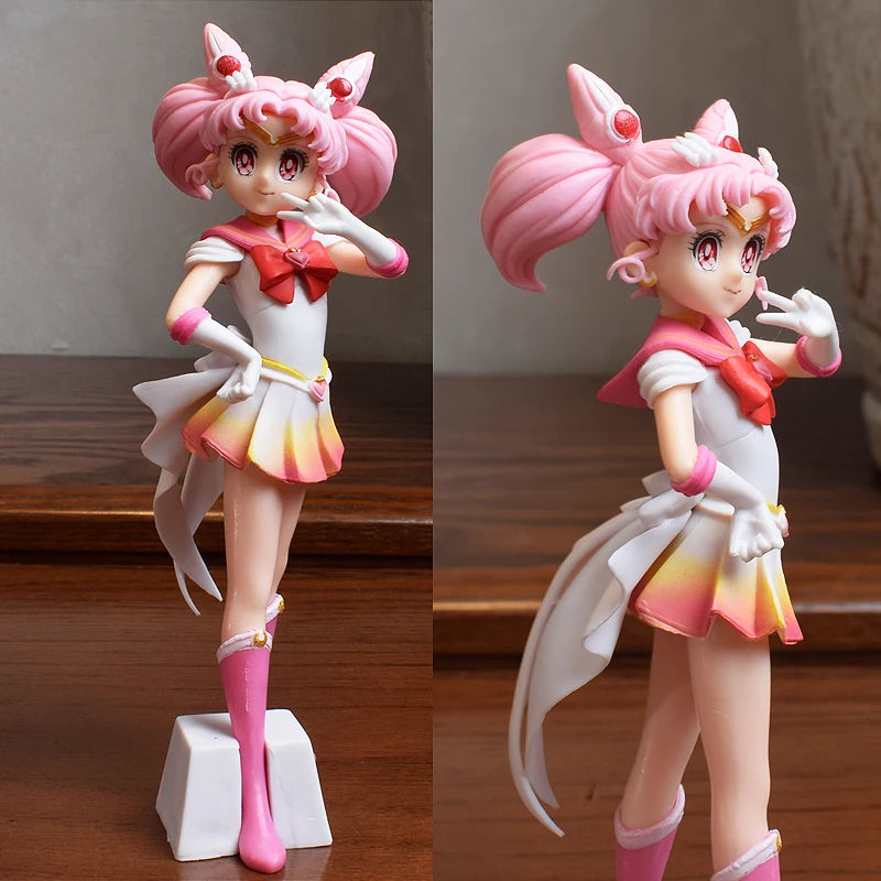 2pcs/lot Anime Sailor Moon Figure Sailor Mars Sailor Mercury Action Figures Hand Made Toy Kawaii Model Ornaments Gift 22cm