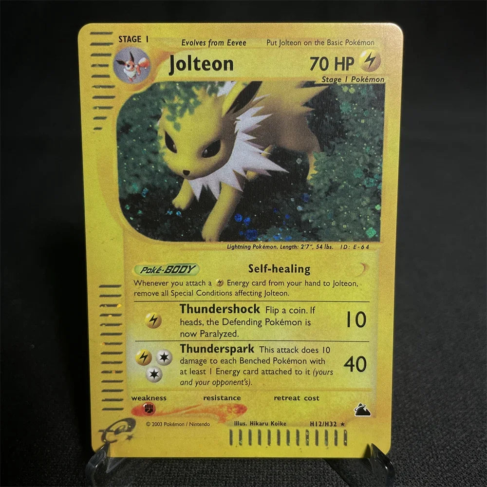 Pokemon Cards Shining Card E-Card Series Vileplume Arcanine Gengar Suicune Game Collection Cards Toys Gifts Proxy Card