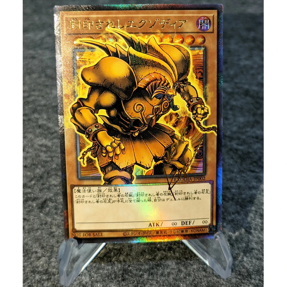 Diy Yu Gi Oh! Exodia Game Card Collection Signature Card Refractive Color Flash Bronzing Uv Child Gifts 59*86Mm Anime