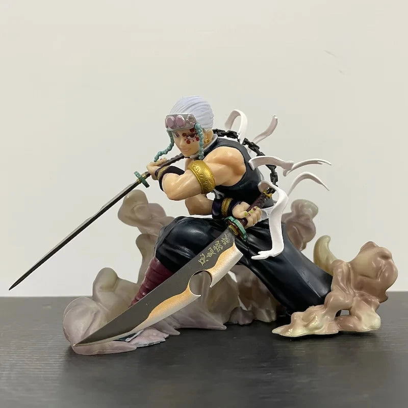 Demon Slayer Anime Uzui Tengen 15cm Action Figure Toy Collectible Model for Children Gift Action Figuine