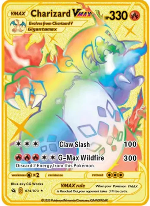 6-12 Pcs/Set  English Version Pokemon Metal Card Pikachu Anime Figure Battle Carte Trading Pocket Monster Cards Model Toy Gifts