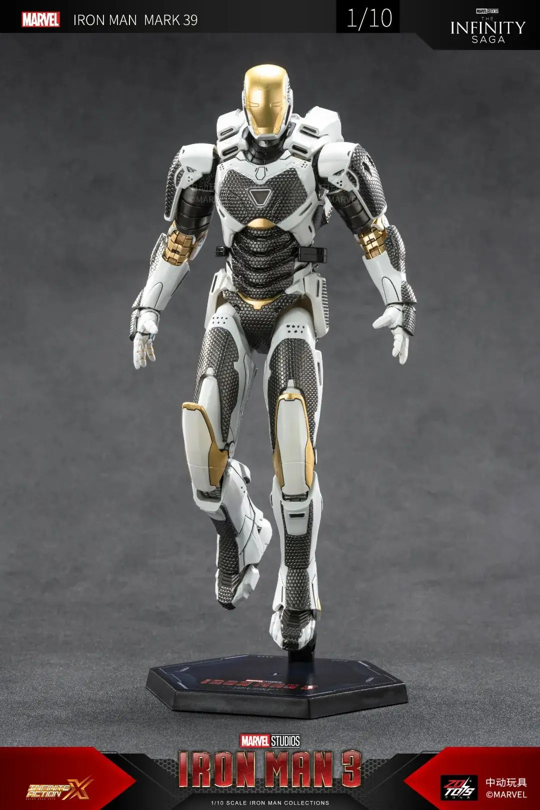 ZD Toys Iron Man Series Blacklash Figures 1/10 MK33 MK39 MK17 MK21Action Figurines Movie Statue Model Adult Collect Gift