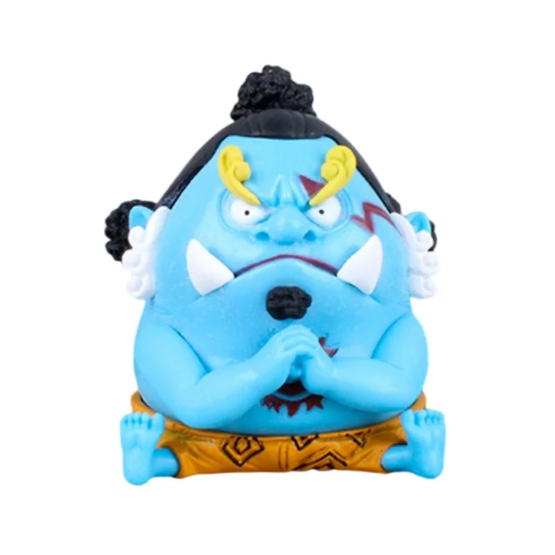 8-10cm Anime Figure One Piece Monkey D Luffy Roronoa Zoro Kawaii Toys Q-Version Figural Nendoroid Car Decoration PVC Model Gift