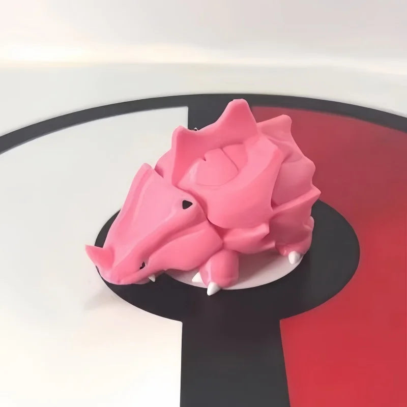 Pokemon Rhyhorn Rhydon Anime World 1:20 Action Figure Cute Doll 3d Print Model Desktop Collection Kids Toys Birthday Gifts