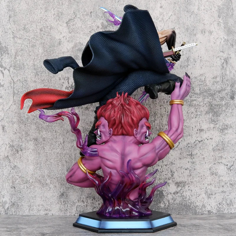 50cm Anime One Piece Roronoa Zoro Three-blade Sa-maximum Style: Asura 3 Knives Flow Ver. GK PVC Action Figure Statue Toys Doll