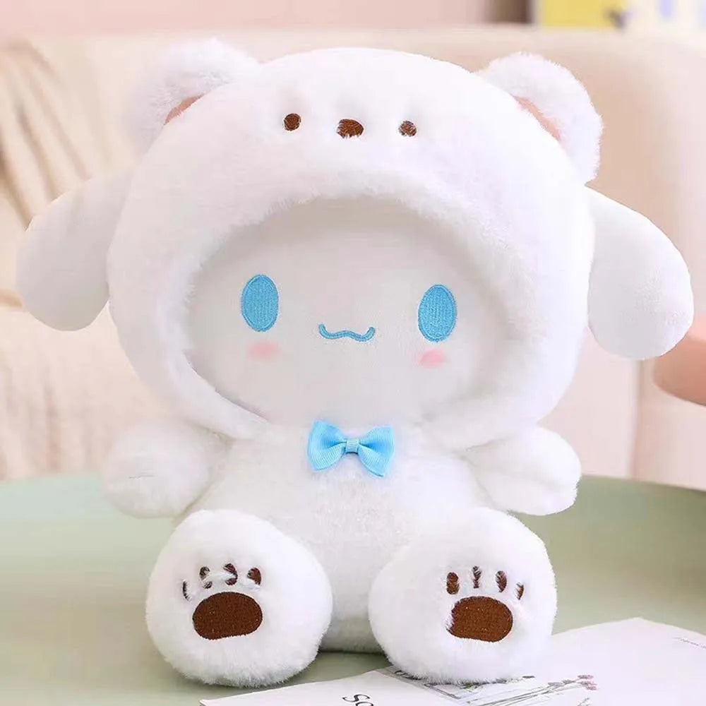 25Cm Kawaii Sanrio Plush Doll Toy Cute Hello Kitty Cinnamoroll My Melody Kuromi Pochacco Lovely Anime peluche Toys Gift For Kids
