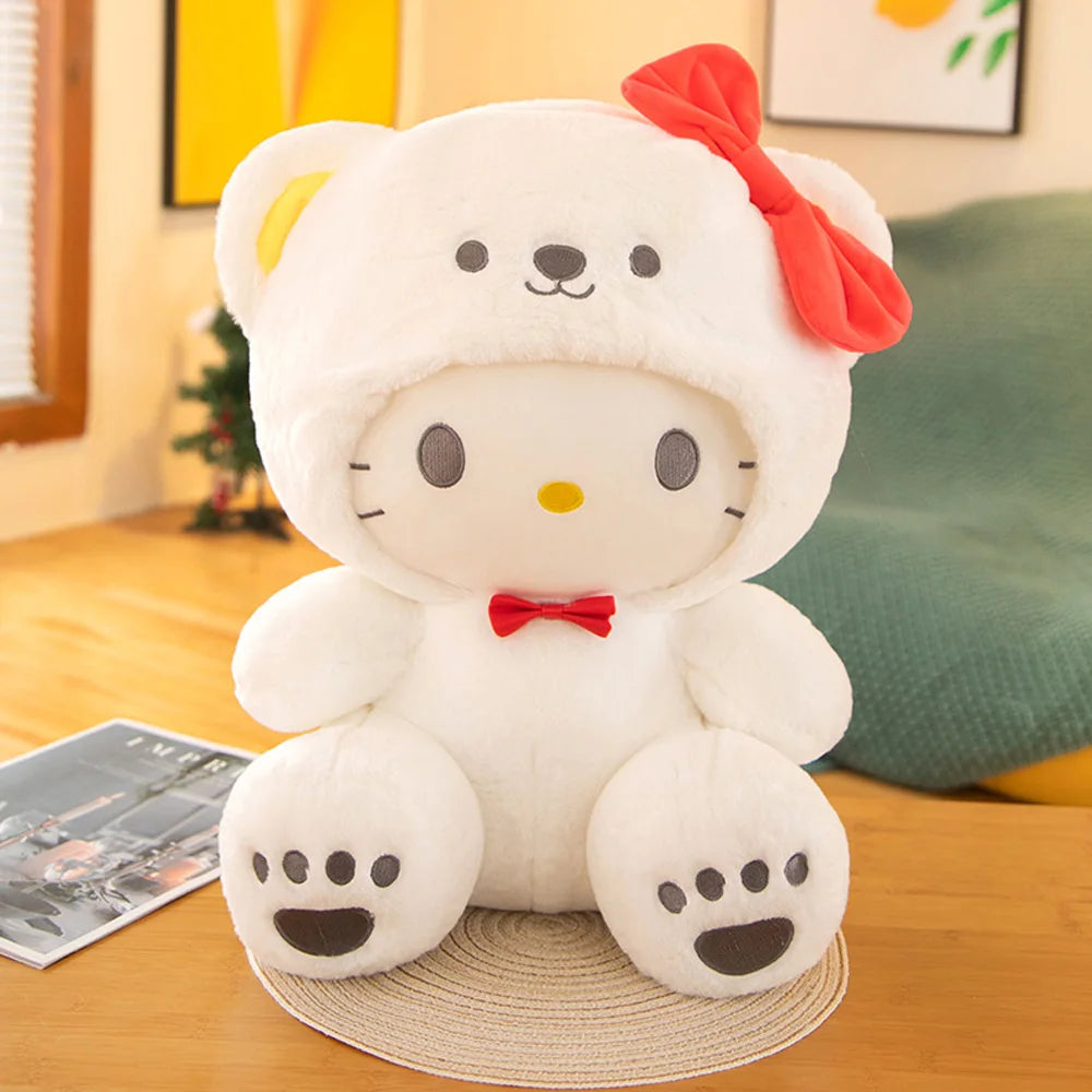 20cm Anime Sanrio Plush Toys Kawaii Hello Kitty Cinnamoroll Kuromi Pom Pom Purin cat Gift Dolls Stuffed Children Plushies Doll