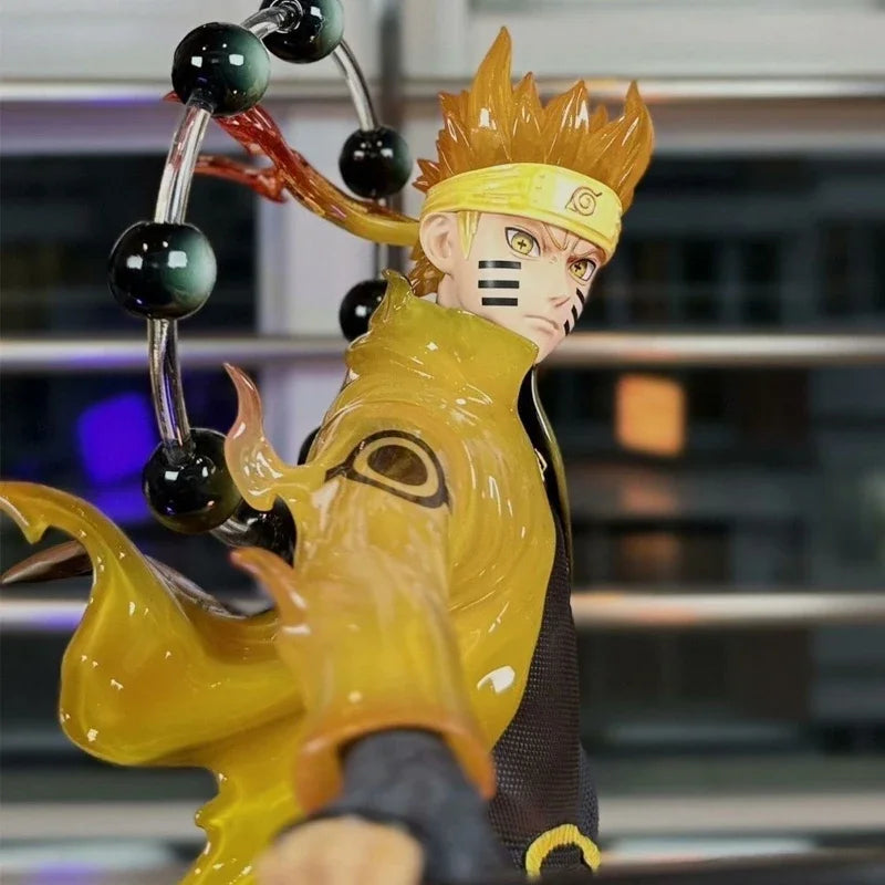38cm Naruto Shippuden Figurine Naruto Uzumaki Uchiha Sasuke Action Figure PVC Toy Statue Collection Model Kids Birthday Gift