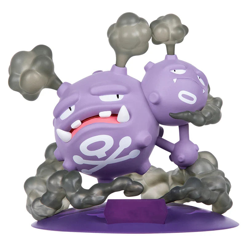 FUNISM Pokemon Action Figures Weezing Sirfetch'd Figurine Psyduck Pichu Anime Model Pocket Monster Toys Gift