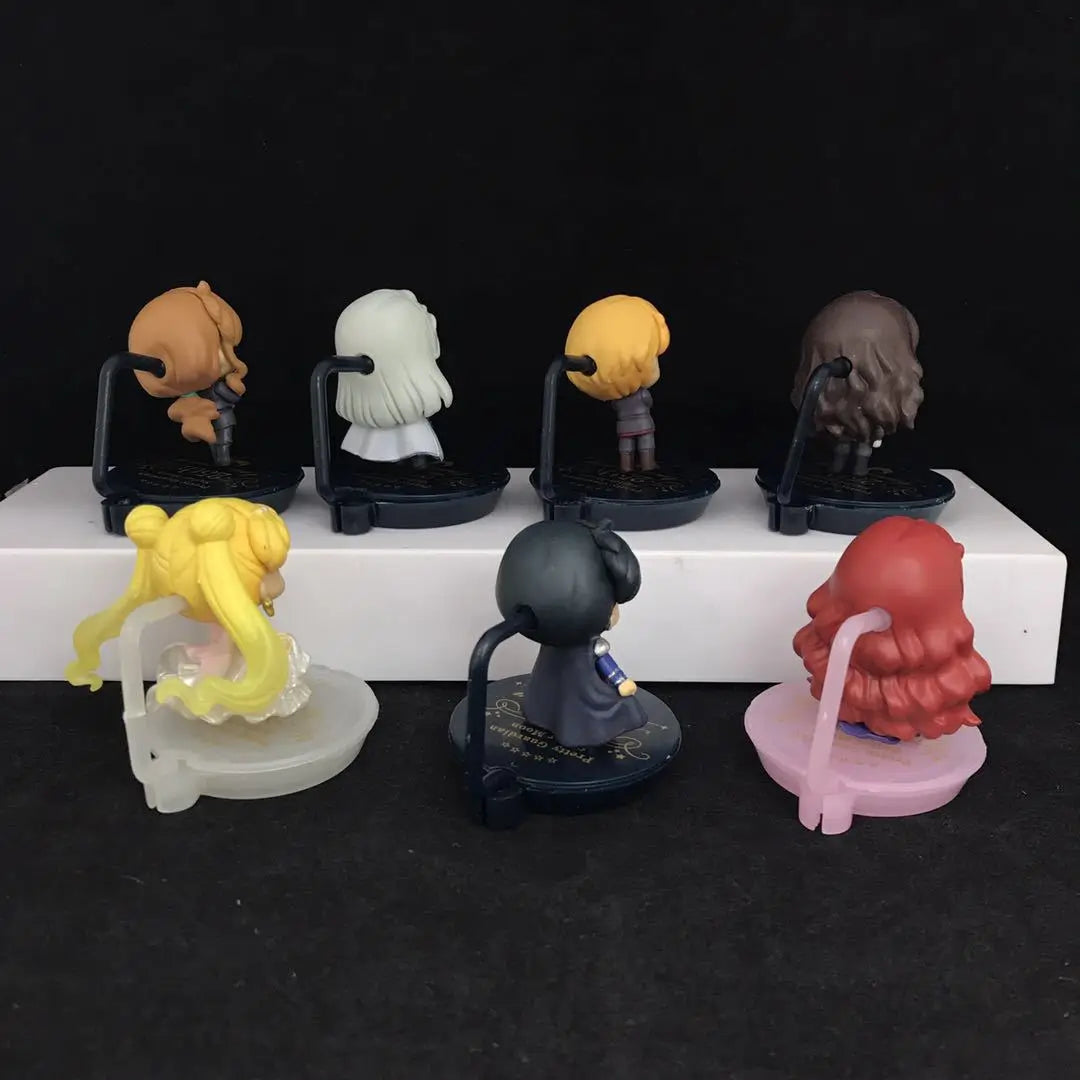 Anime Pretty Guardian Sailor Moon 25th Anniversary Dark Kingdom Ver. PVC Action Figure Collectible Model Kids Toys Doll 7pcs/set