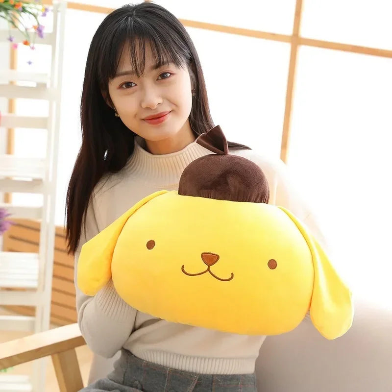 Sanrio Hello Kitty My Melody Pompom Purin Keroppi Kawaii Plush Toy Cartoon Animals Doll Room Decor Anime Pillow Cushion Peluche
