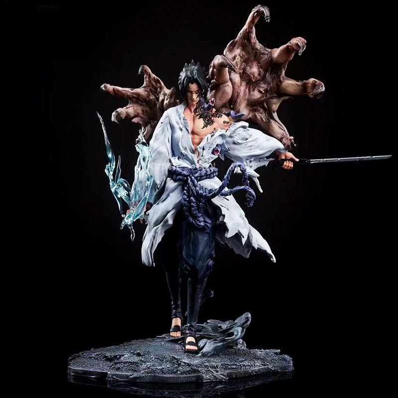 Naruto Tiemu Uchiha Sasuke Anime Figure 24cm GK Action Figurine Pvc Statue Model Doll Collectible Desk Decora Toy Christmas Gift