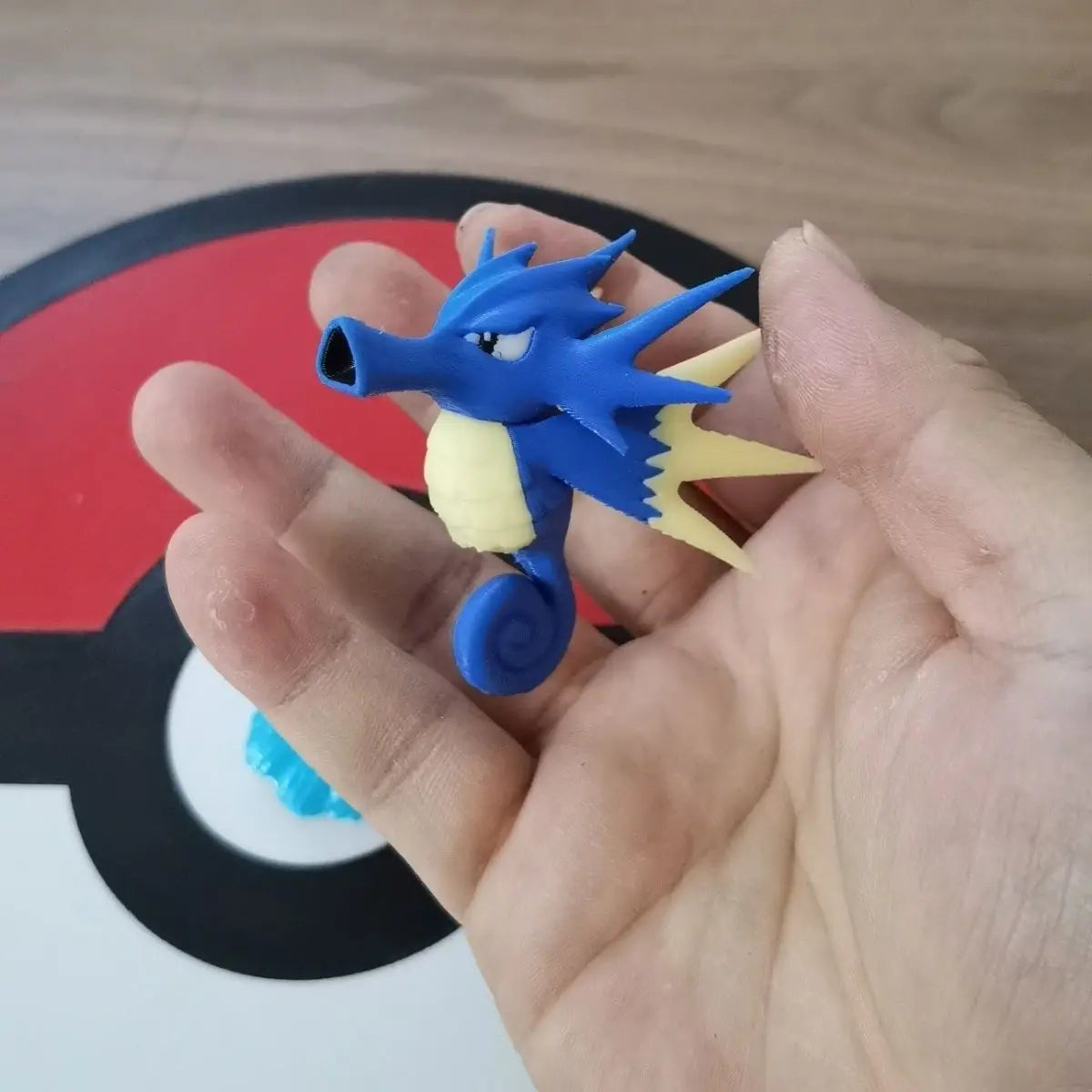 Pokemon Anime Figures Seadra Proportion World 1:20 Diy 3d Printing Cute Cartoon Character Desktop Model Children Birthday Gifts