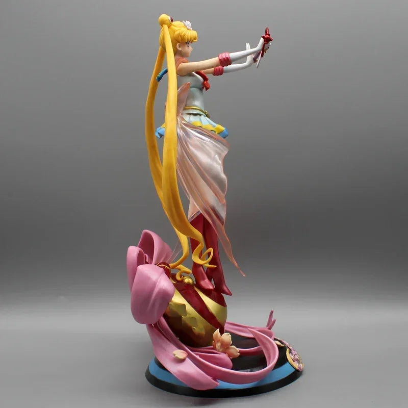 35cm Sailor Moon Figure Tsukino Usagi Action Figures Pvc Statue Model Collection Desk Ornament Standing Toys Girl Birthday Gifts