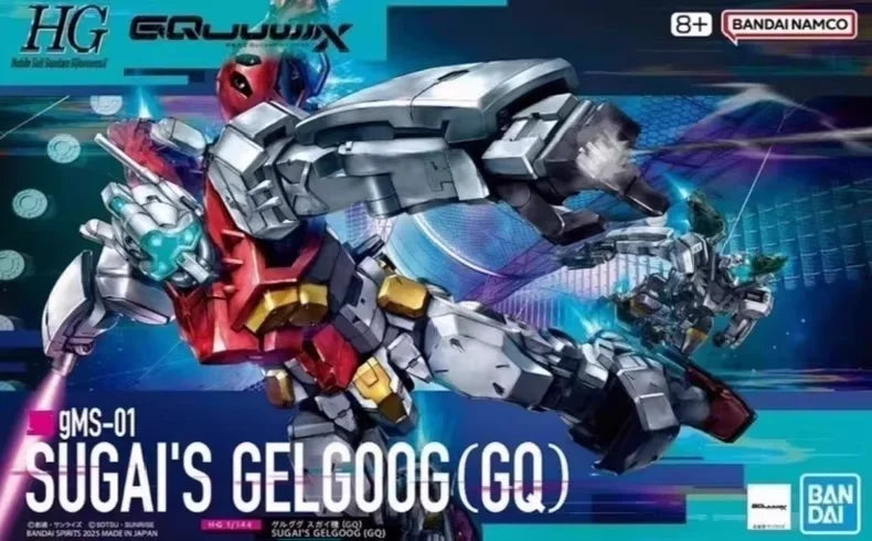 Bandai HG 1/144 HGUC Gundam Gquuuuuux POLICE ZAKU Model Kit Anime Fighter Assembly Model Anime Action Figure Toy Gift for kid