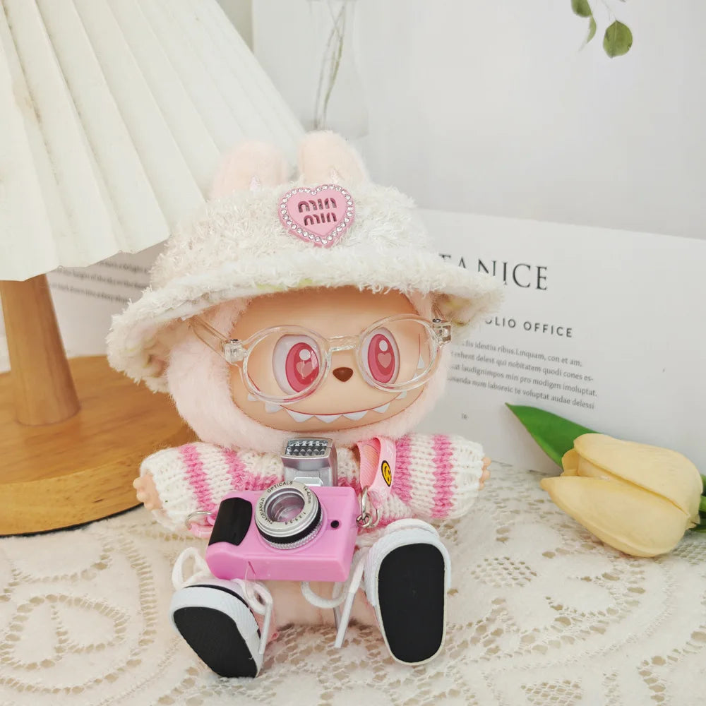 Labbubu Clothes Labubu Doll Accessories Kawaii Jewelry Cute Doll Ornament Christmas Gift Creative Labubu Keyring Kids Toys