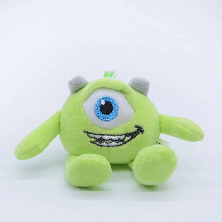Disney Monsters University Plush Keychain Toy Strawberry Bear James Sullivan Mike Wazowski Soft Stuffed Doll for Kids Model Gift