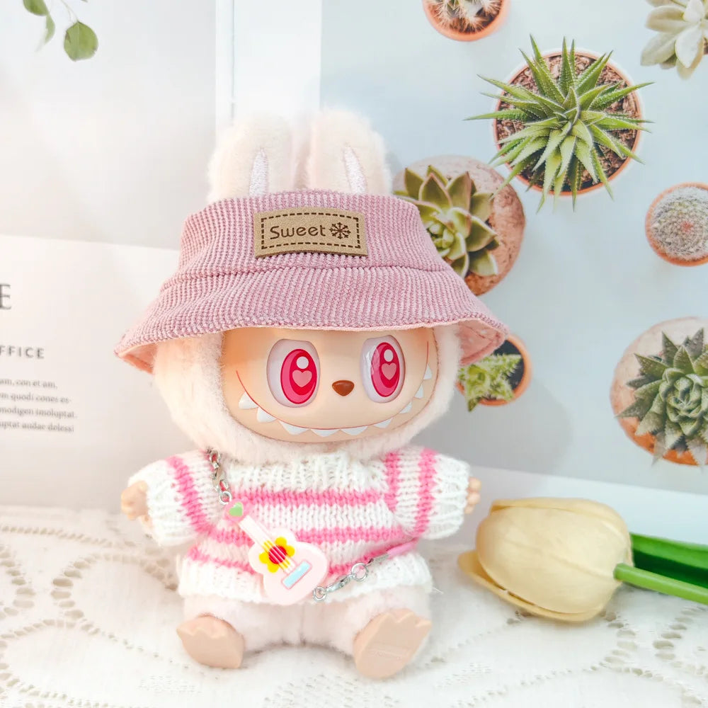 Labbubu Clothes Labubu Doll Accessories Kawaii Jewelry Cute Doll Ornament Christmas Gift Creative Labubu Keyring Kids Toys