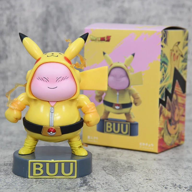 15cm Anime Dragon Ball Z Fat Buu Figure Majin Buu Pikachu Action Figures Pvc Model Doll Desk Decoration Ornaments Gift Toy Dragon Ball Collectibles