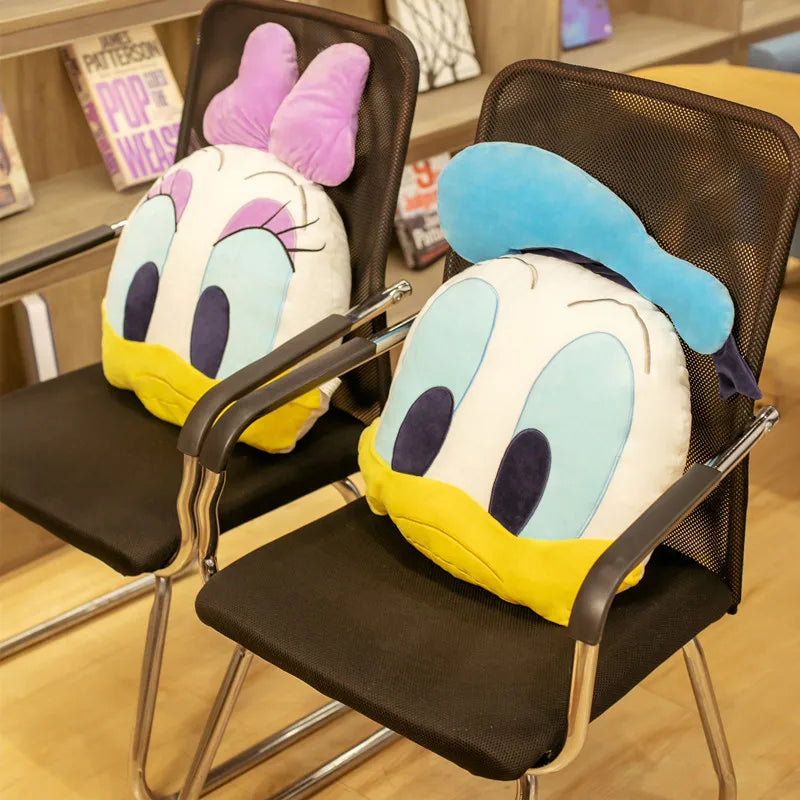 Disney Over Size Donald Duck Daisy Duck Plush Toy Soft Cuddly Stuffed Anime Back Cushion Throw Pillow Birthday Gifts For Girl