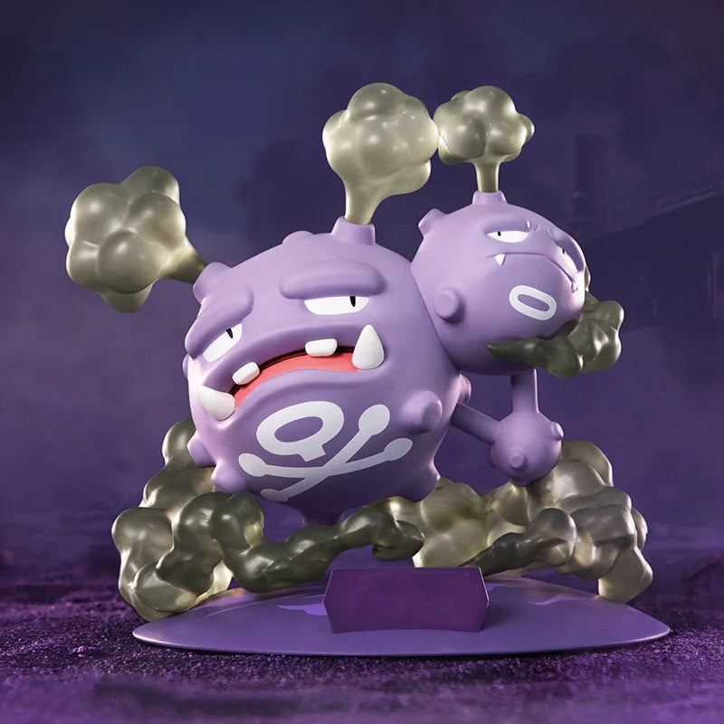 FUNISM Pokemon Action Figures Weezing Sirfetch'd Figurine Psyduck Pichu Anime Model Pocket Monster Toys Gift