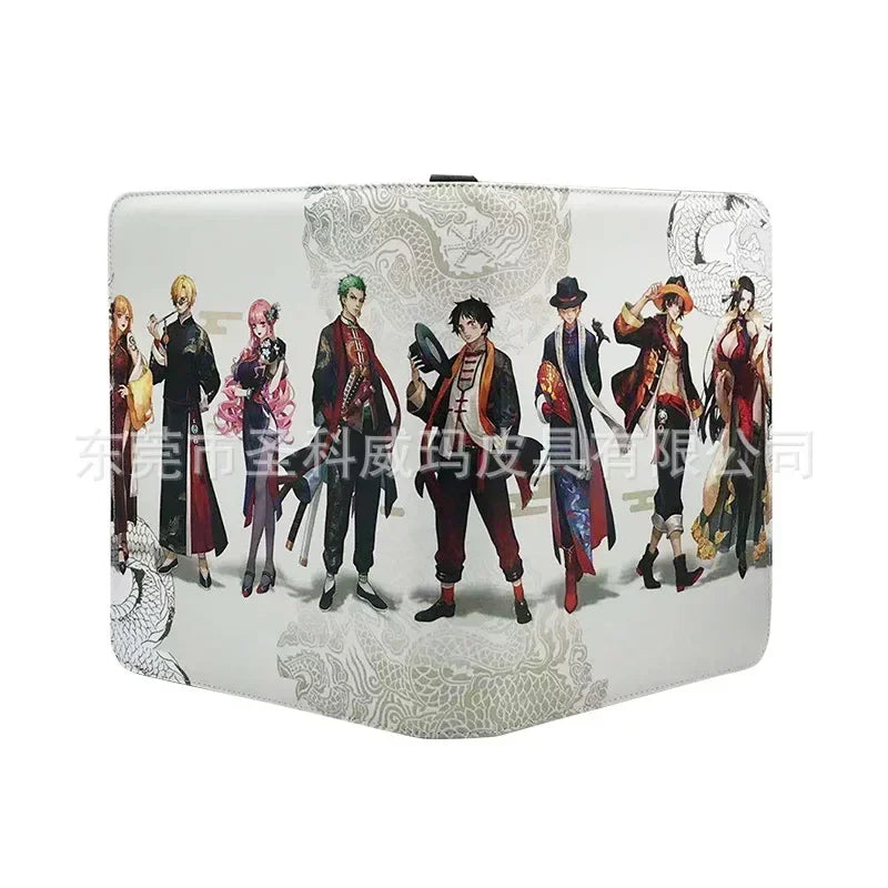 540Pcs 9 Pocket Anime One Piece Luffy Zoro Cards Book zipper PU leather Cards Binder Display Game Collection Card Kids Toy Gift