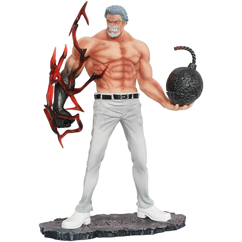 26cm One Piece Anime Figures Monkey D Garp Standing Posture Sculpture Scene Doll Pvc Model Statue Ornament Collection Toys Gifts