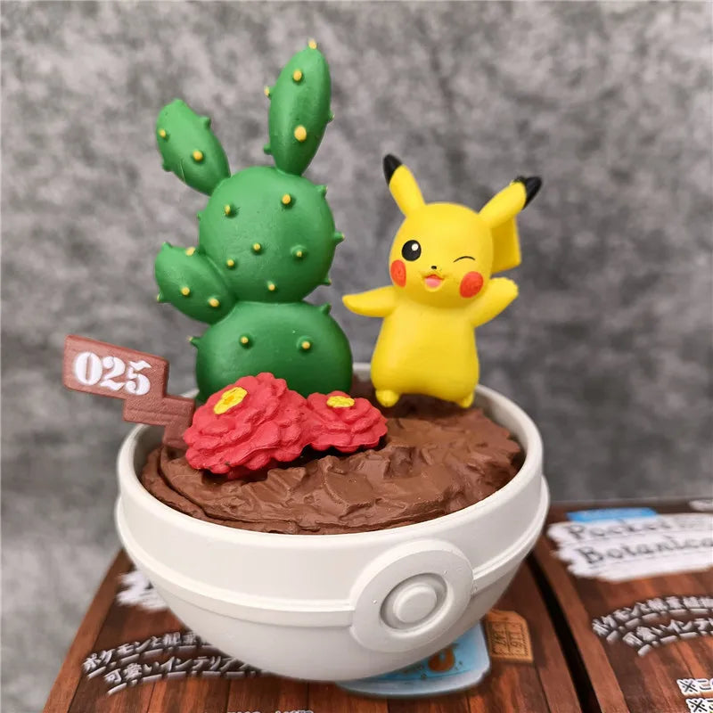 Pokemon Figure Kawaii Succulent Plant Miniature Model Mystery Box Cute Anime Figurine Dolls Prop Gift