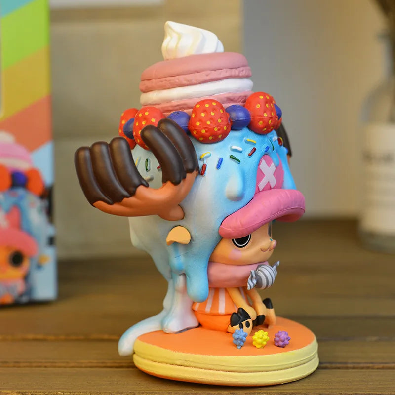 11cm Anime Figure One Piece Tony Chopper Candy and Crown Version Action Figure 15th Anniversary Collection Model Kids Toys