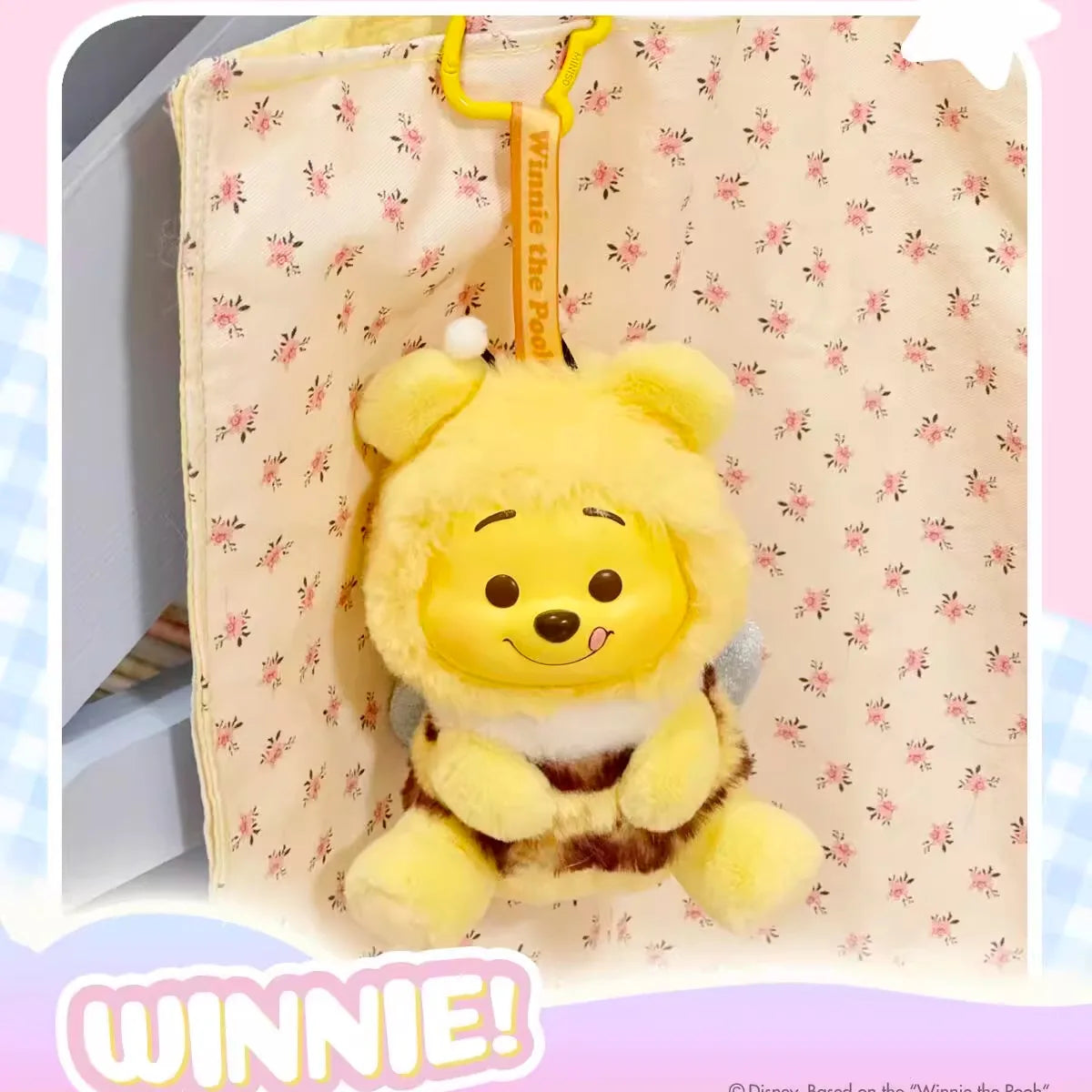 Miniso Disney Pooh Bear Pendant Blind Box Series Naughty Party Vinyl Children'S Toy Cute Model Birthday Gift Ornament Collect
