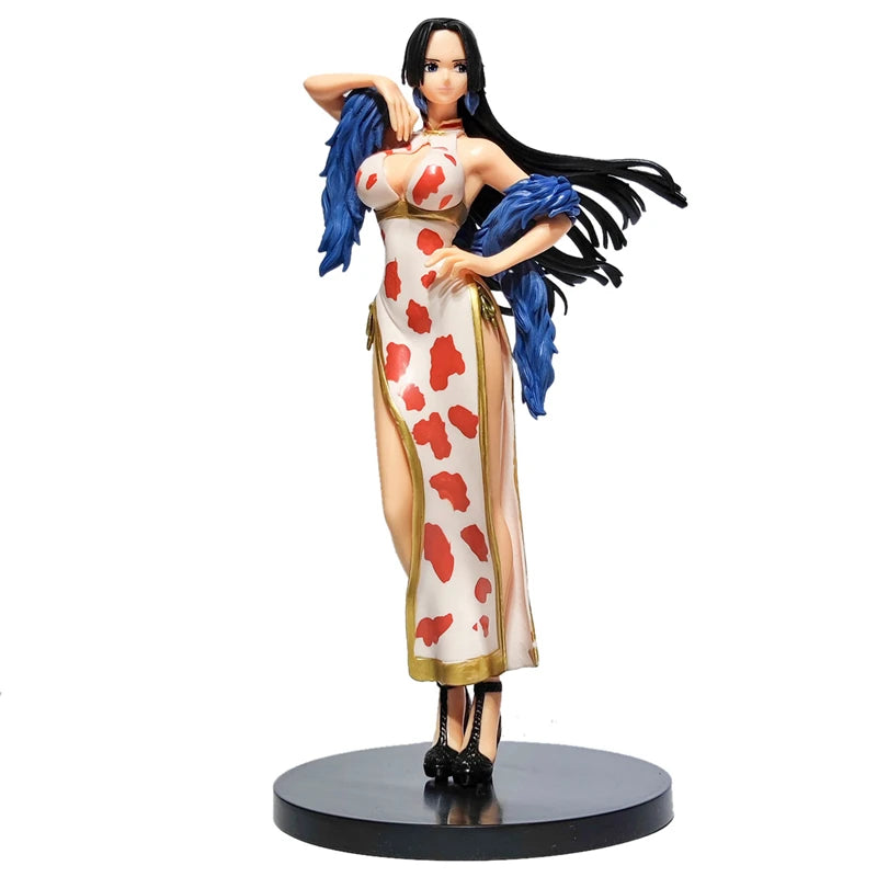 22CM Japanese Anime One Piece Figurine Cheongsam Boa Hancock Figure PVC Model Toy Doll Collection Cartoon Ornament Children Gift