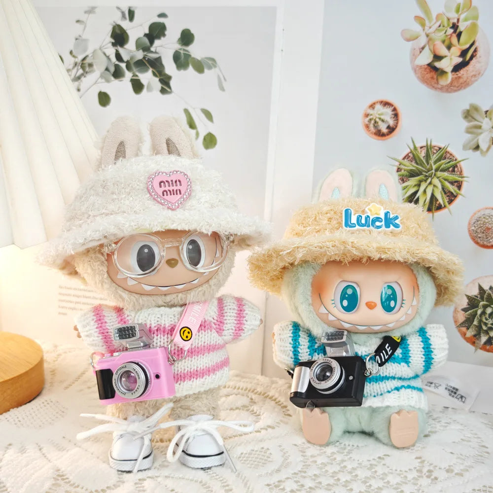 Labbubu Clothes Labubu Doll Accessories Kawaii Jewelry Cute Doll Ornament Christmas Gift Creative Labubu Keyring Kids Toys
