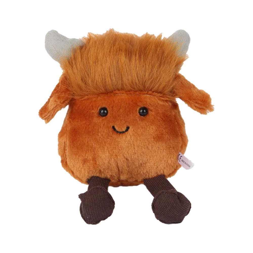 Kawaii Cattle Plush Toys Adorable Calf Dolls Heavy Duty Stuffed Plush Toys Super Soft Calf Girls' Children's Christmas Gift Toy