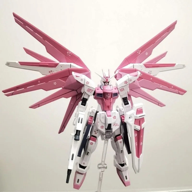 Hg 1/144 Zy-06 Freedom Assault Cherry Blossom Assembly Model Sakura Pink Collection Movable Figure Desktop Ornament Toy Gift