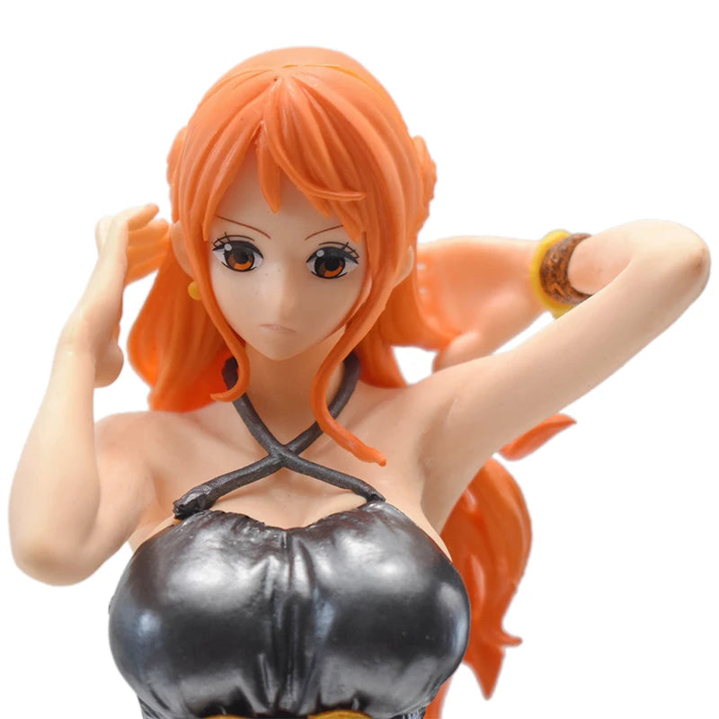 One Piece Nami Dress Figurine Toys PVC Action Model Nami Glitter Glamour Special Ver. Collection Doll for Boys Gifts