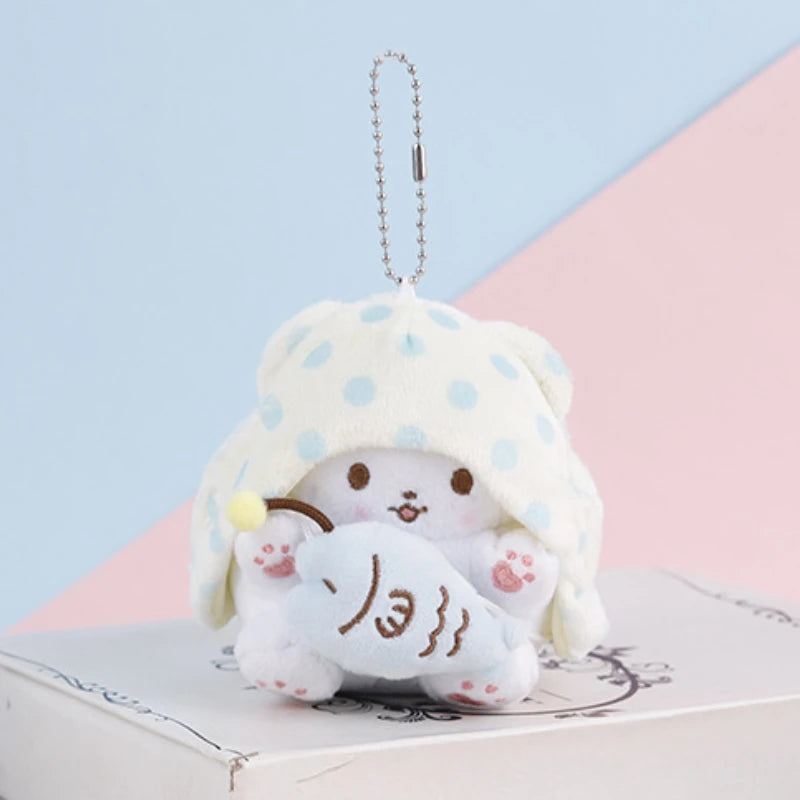 Sanrio Marumofubiyori Plushies Doll Kawaii Cartoon Kuromi Stuffed Plush Toy Keychain Backpack Pendant Decoration Holiday Gifts