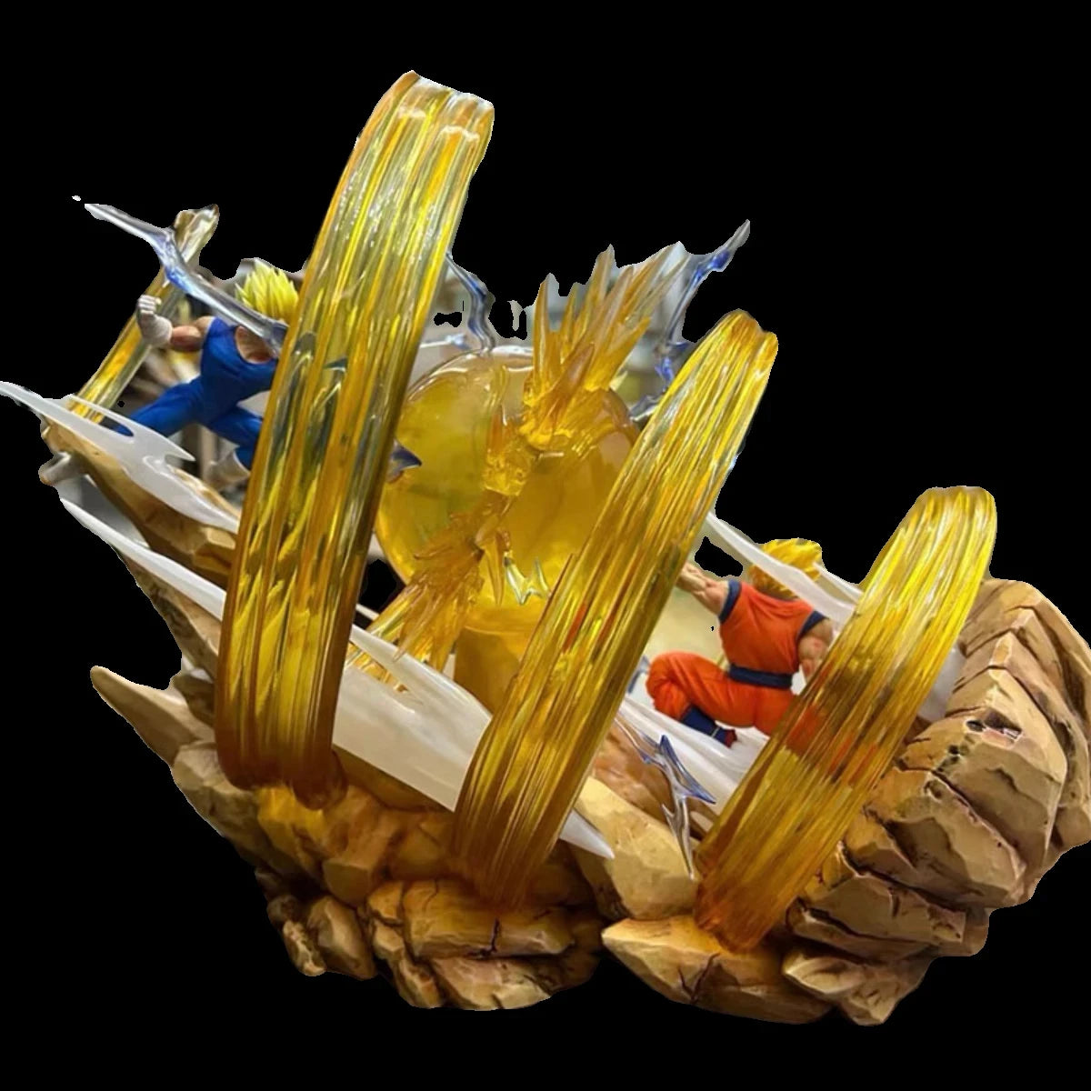 Dragon Ball Figure Goku Vs Vegeta Sky Top Wcf Figure Anime Gk Pvc Goku Battle Vegeta  Anime Action Figurine Model Doll Toys Gift