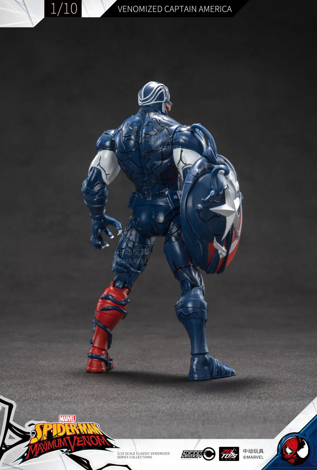 ZD Original Venom Parasitic Iron Man Thanos Symbiote Captain America Black Panther 1/10 Marvel legends Action Figure Anime Toy